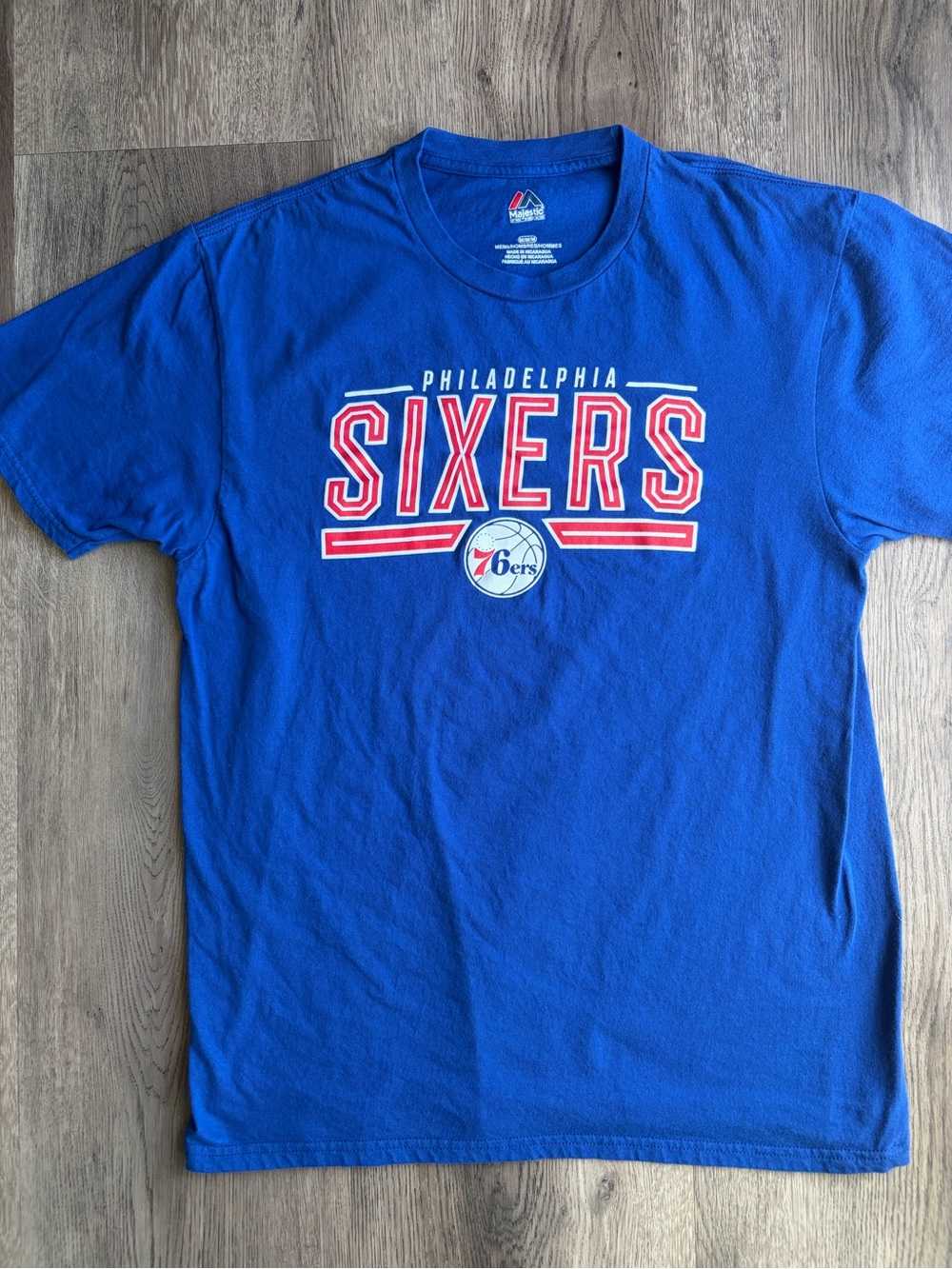 Majestic Blue Philadelphia Sixers Tee